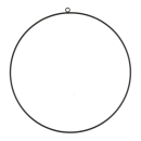Metall-Ring zum dekorieren, schwarz, Ø 50 cm