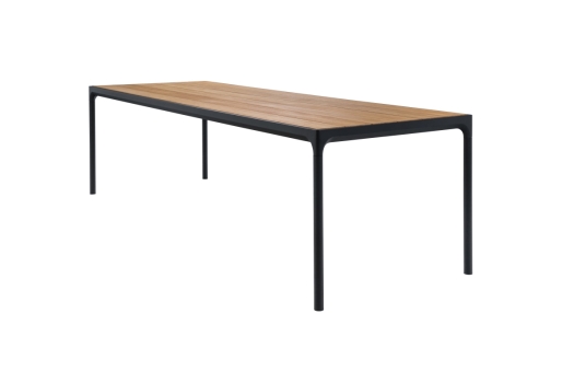 HOUE - FOUR Tisch 90 x 270 cm Bambus/schwarz