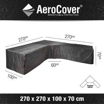 AeroCover© Schutzhülle Lounge Trapez 270 x 270 x 100 H 70 cm