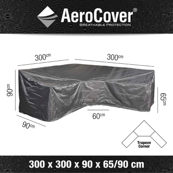 AeroCover© Schutzhülle Lounge Trapez 300 x 300 x 90 H65/90 cm