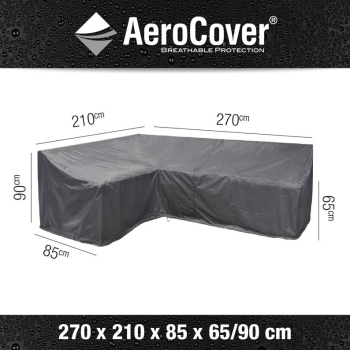 AeroCover© Schutzhülle Lounge L-Form 210 x 270 x 85 H65/90 cm