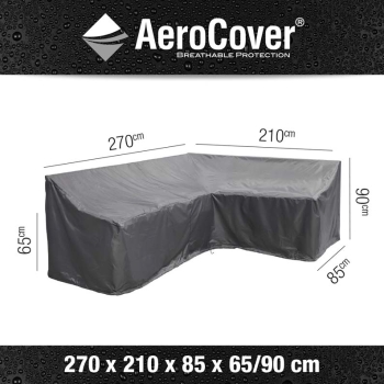 AeroCover© Schutzhülle Lounge L-Form 270 x 210 x 85 H65/90 cm
