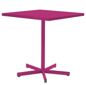 Säntis Tisch Basic Color 70 x 70 cm, pink