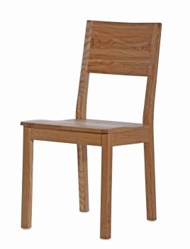 Silent 1 Stuhl Eiche geölt Sitzfläche Holz