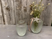 Vase / Teelicht, klarglas, Ø 8.5 x H 11 cm