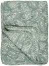 Decke/Quilt Paisley, staubig grün, 130 x 180 cm
