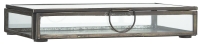 Glasschachtel m/Deckel, B 11.7 x H 4  x L 22.3 cm