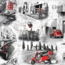Servietten "Italian Streets", 33 x 33 cm, 20 Stück
