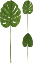 Kunstpflanze Philodendron Blatt mit Stiel, L 84 cm
