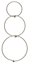 Ringe zum hängen, 3 Grössen Ø6 / Ø8 / Ø 9.8 cm