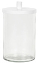 Kerzenhalter f/dünne Kerze, weiss, H 15.5 x Ø 9 cm