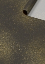 Seidenpapier schwarz/gold, 30 gm2, 50 cm  x 5 m